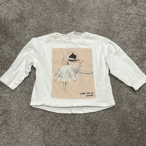 Zara Ballet Long Sleeve Shirt